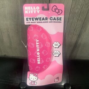 New Hello Kitty Faces On Hot Pink Eyewear Sunglass Glasses Hard Case On Hang Tag